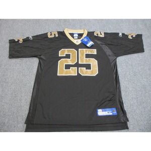 New Orleans Saints‎ Jersey Mens XL NFL Football Reebok Bush 25 On Field